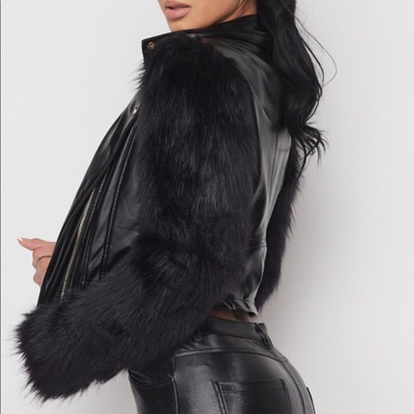 Midnight Hour Faux Fur and Leather Jacket - Picture 3 of 3